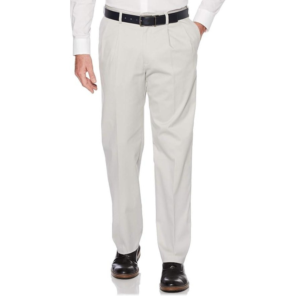 Savane Ultimate Performance Chino 34x34 Men's Pleated Stretch Pants Vapor